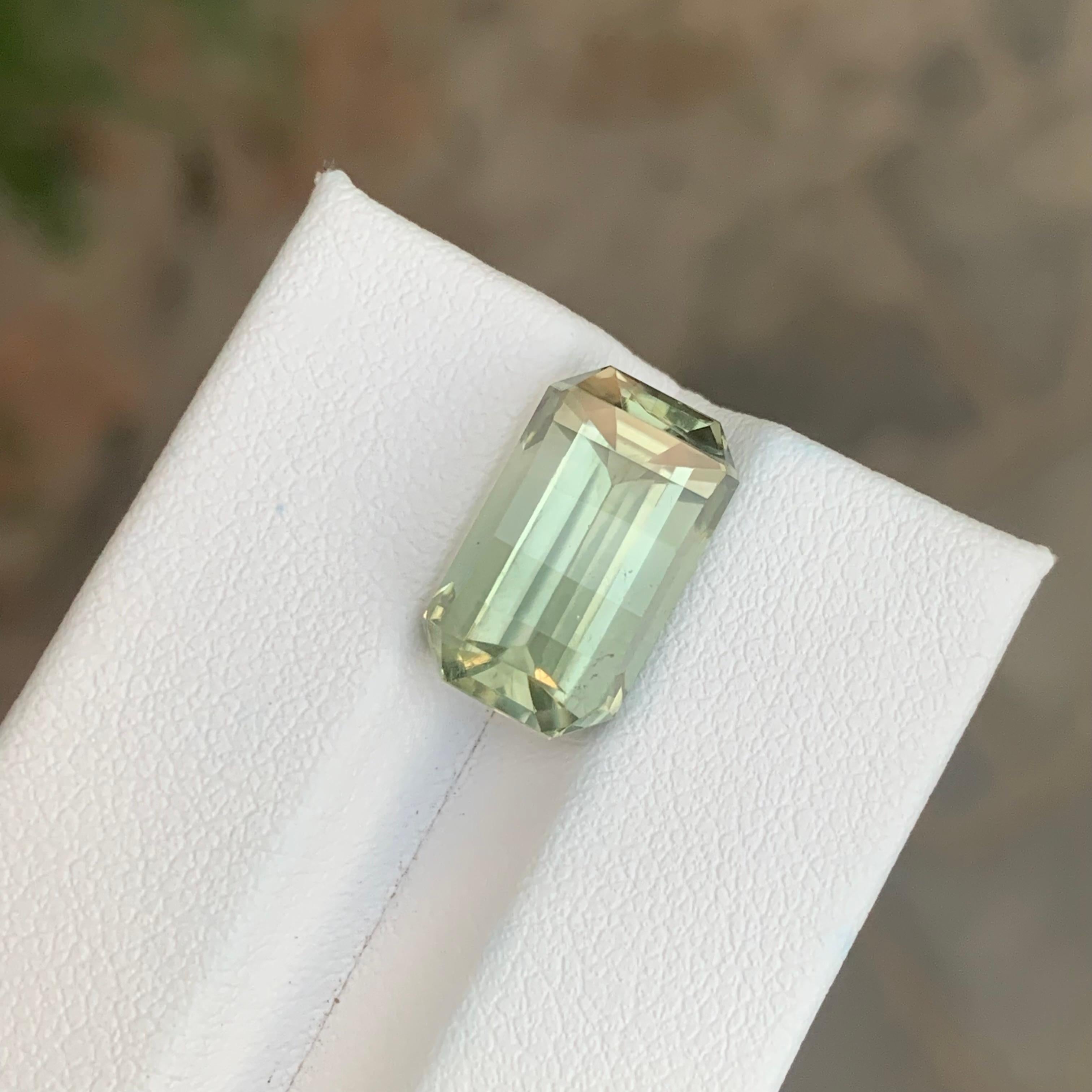 Loose Green Amethyst

Weight: 7.85 Carats
Dimension: 14.7 x 8.7 x 8.2 Mm
Colour: Light Green
Origin: Brazil
Treatment: Non
Certificate: On Demand
Shape: Octagon 


Faceted Green Amethyst, also known as Prasiolite, is a beautiful and rare variety of