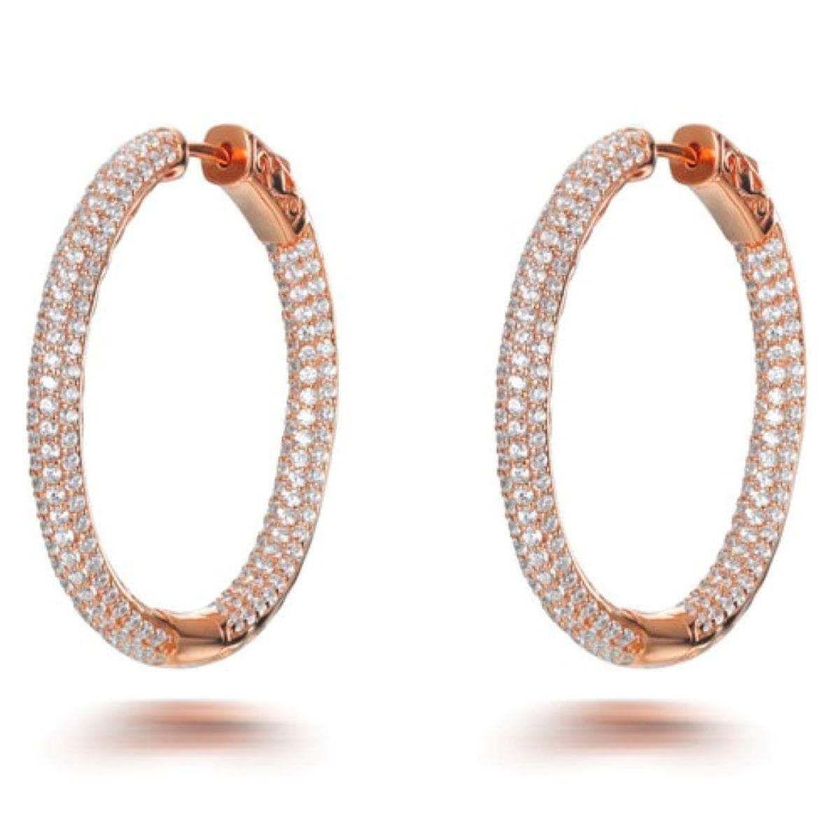gold designer hoop earrings