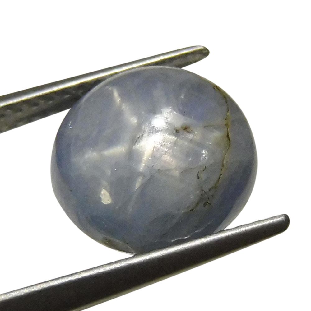 Women's or Men's 7.88 ct Round Star Sapphire For Sale