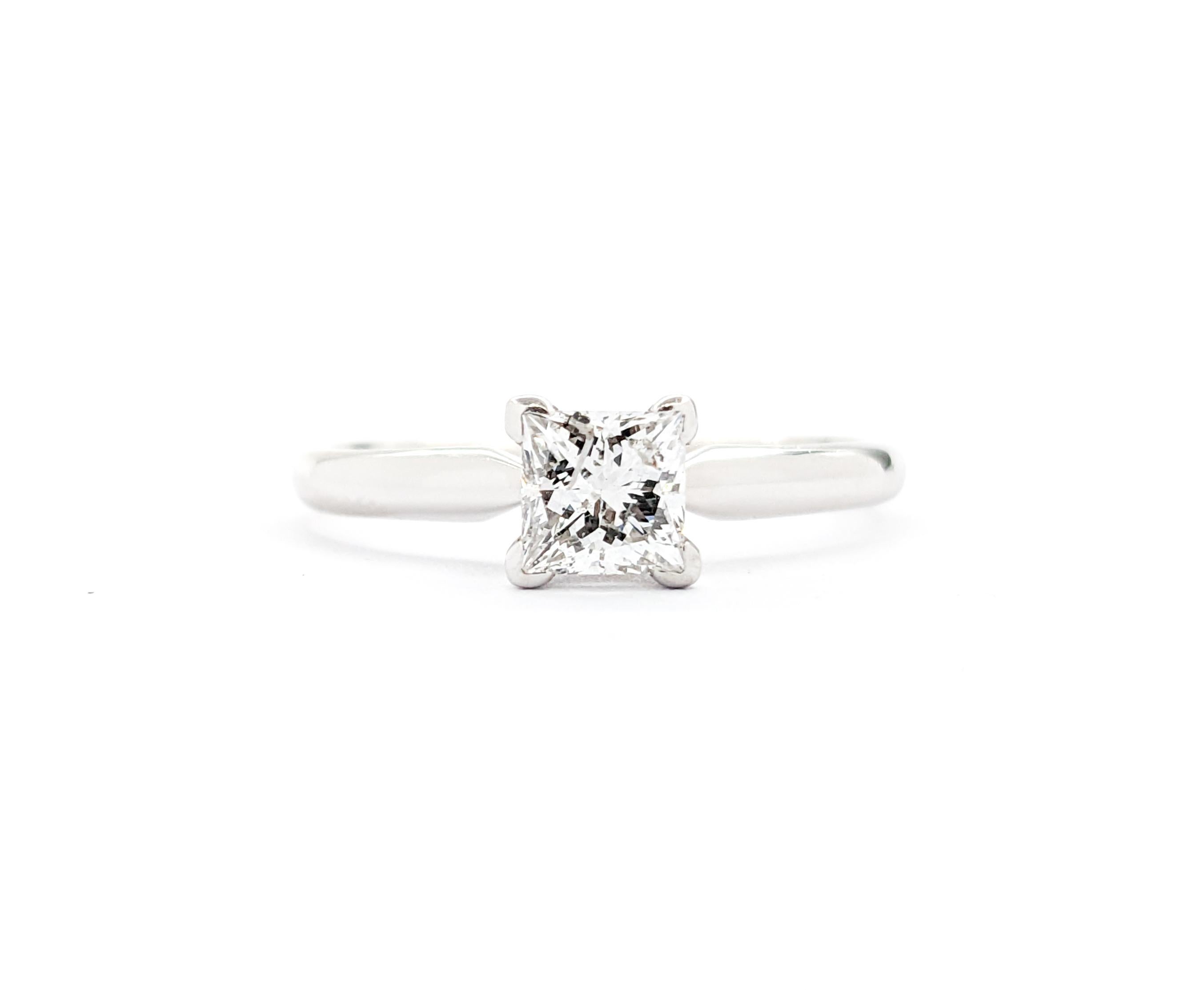 .78 Karat Diamant Solitär Verlobungsring mit Prinzessinnenschliff 4