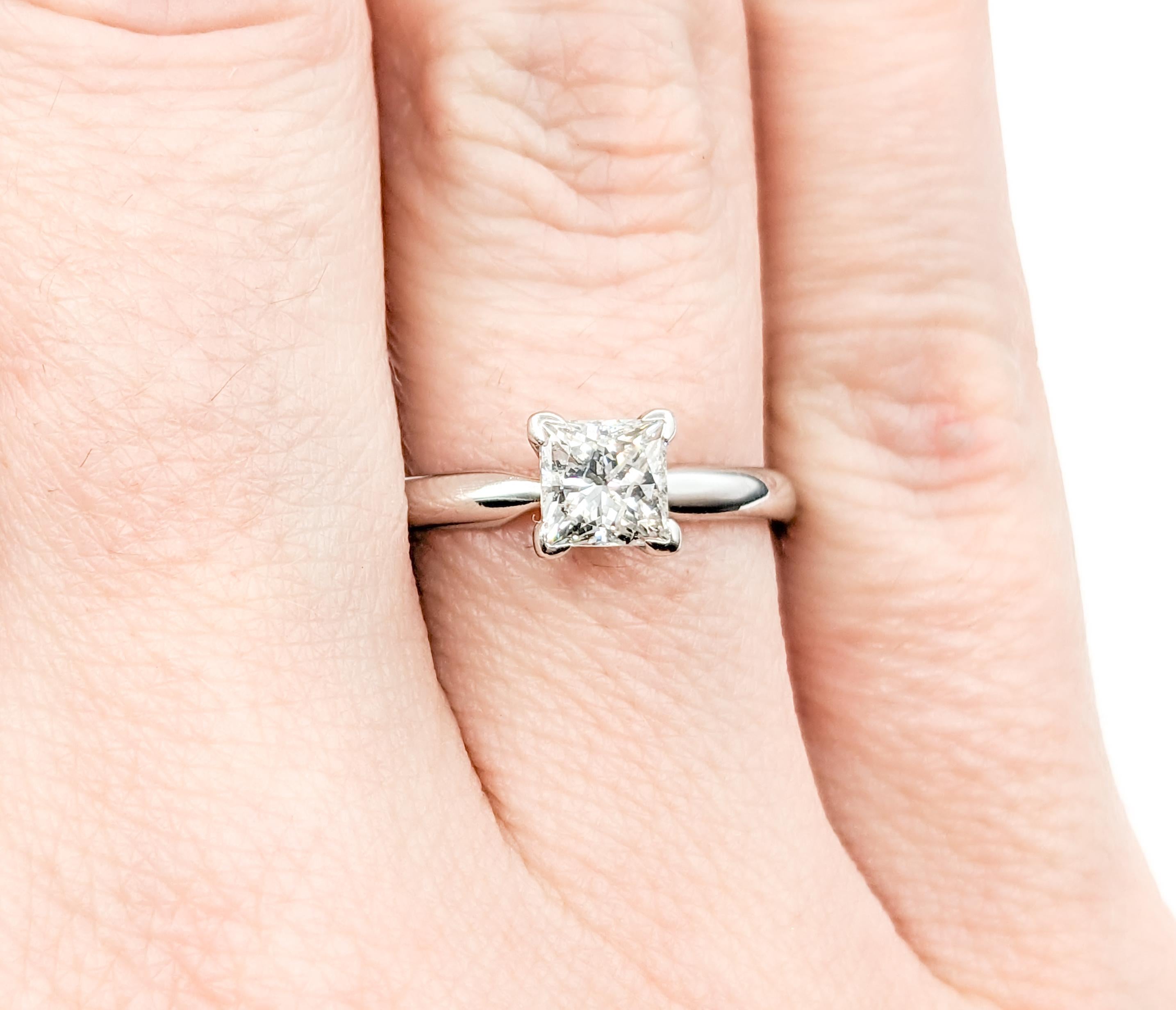 .78 Karat Diamant Solitär Verlobungsring mit Prinzessinnenschliff im Zustand „Hervorragend“ in Bloomington, MN