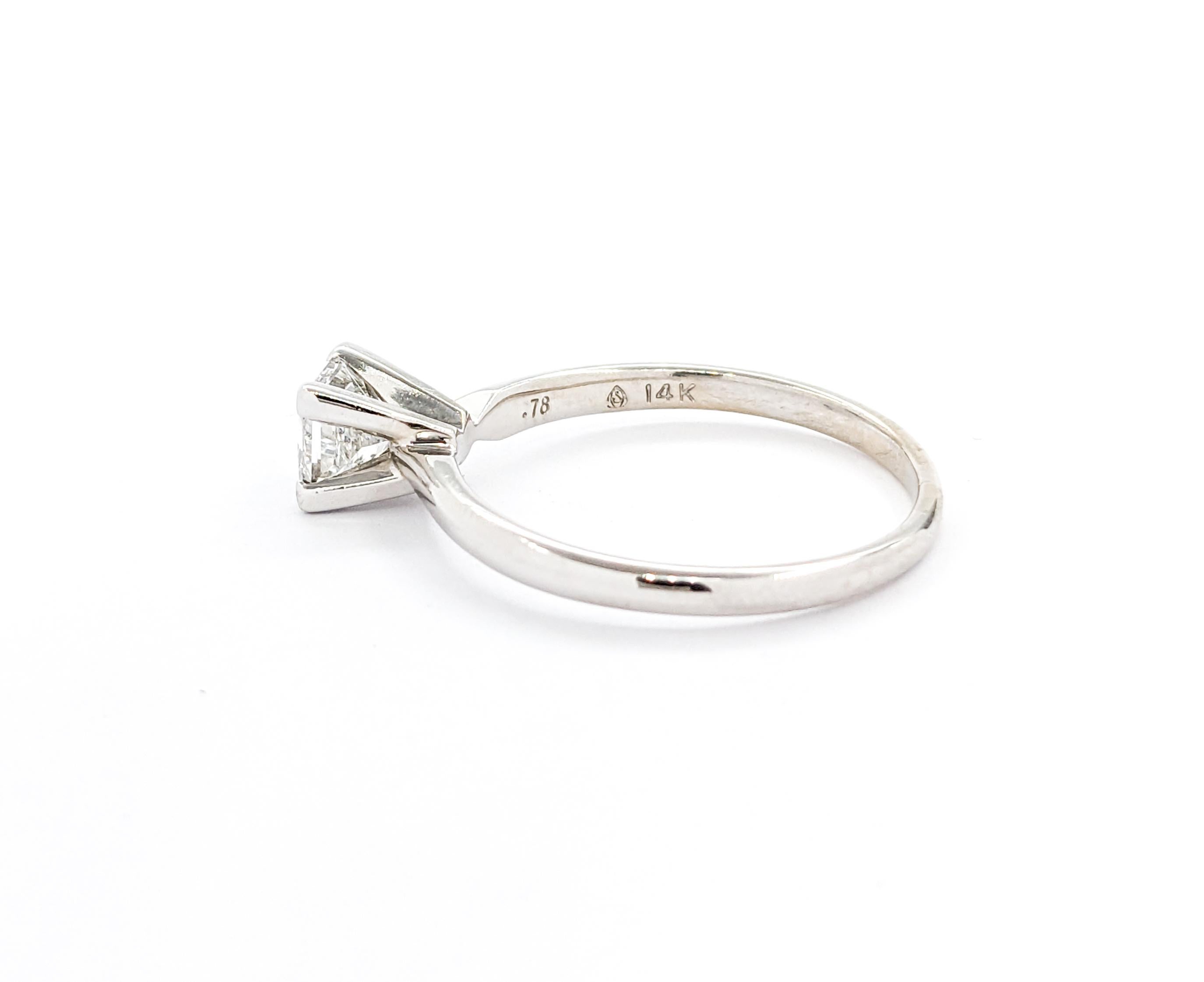 .78 Karat Diamant Solitär Verlobungsring mit Prinzessinnenschliff 2