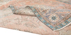 7.8x10.7 Ft One of a Kind Hand Knotted Old Turkish Large Area Rug, Circa 1950