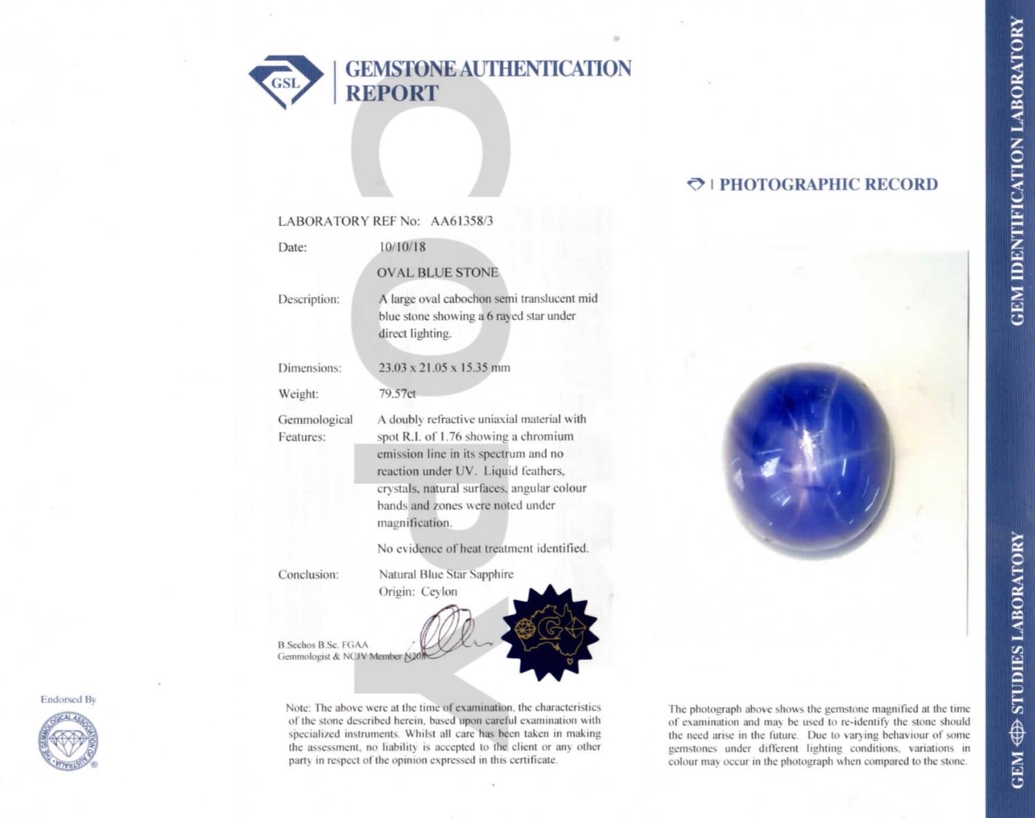 79 Carat Cabochon Ceylon Unheated Star Sapphire Ring Set in Platinum In Excellent Condition For Sale In Saint Louis, MO