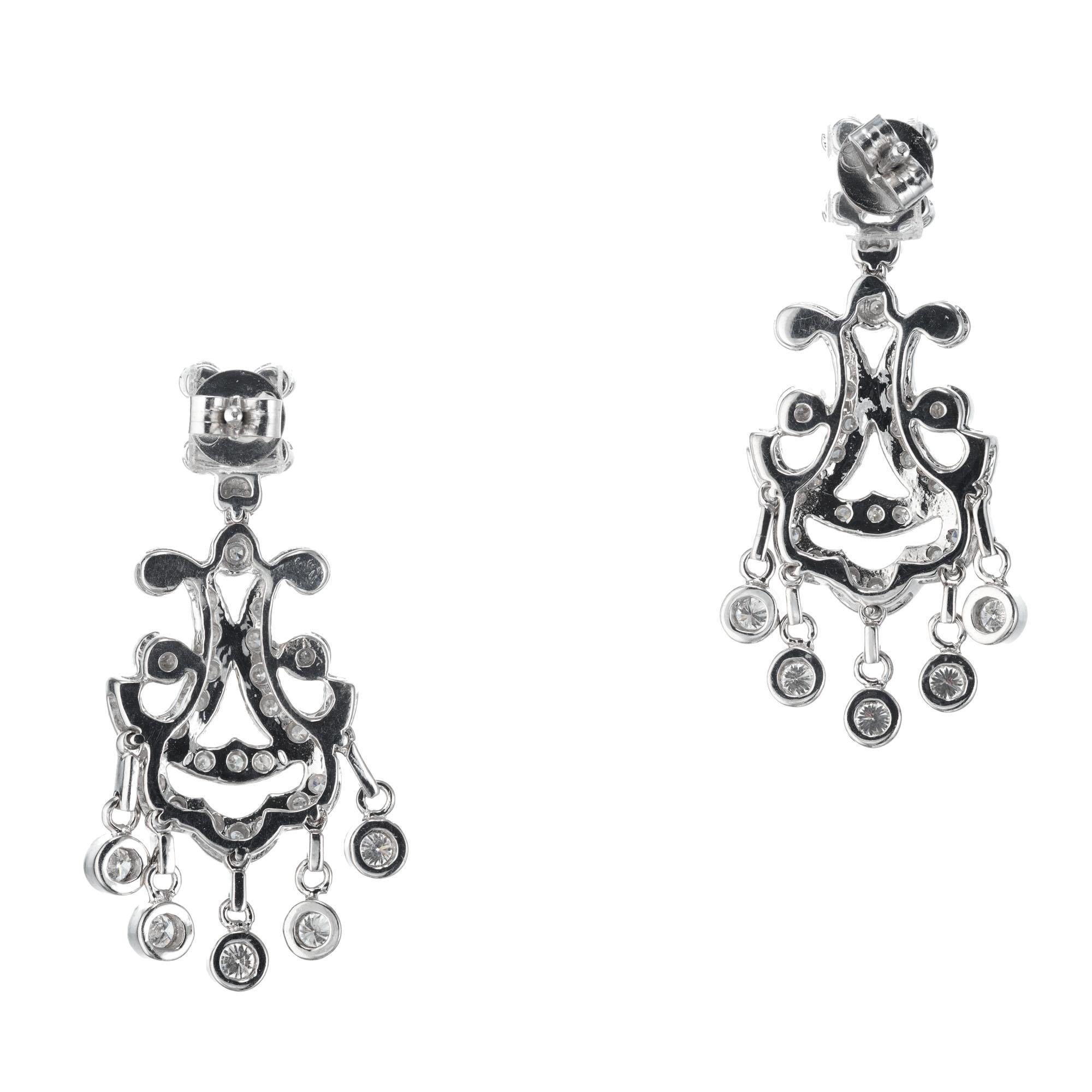 diamond chandelier earrings