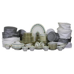 79 Pc Vintage Westland Wedgwood Bone China Dinnerware Set Service 12 Appledore
