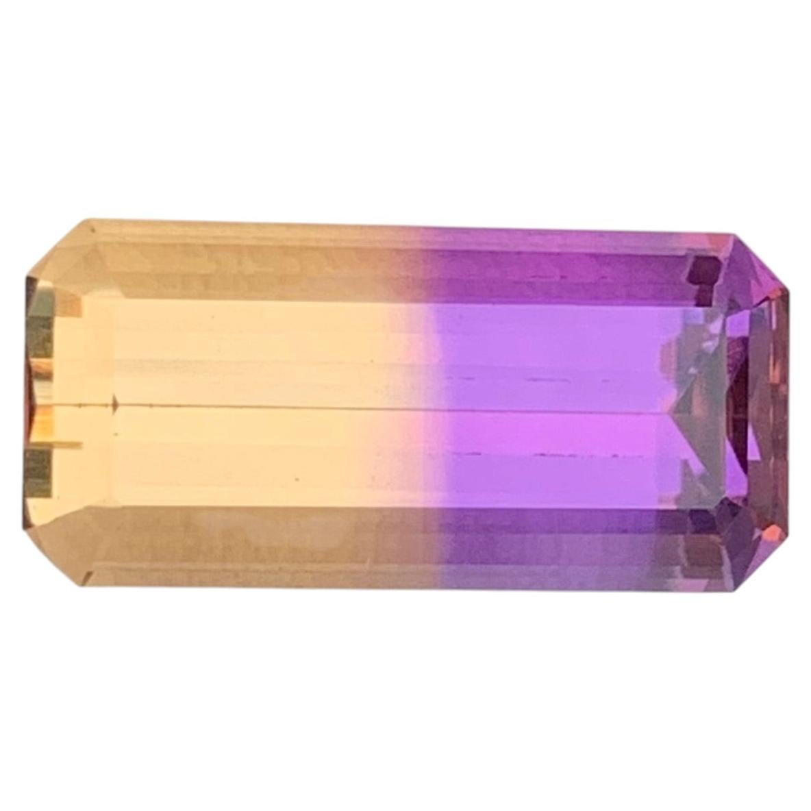 7.90 Karat natürlicher loser Ametrin Smaragd Form Edelstein im Angebot