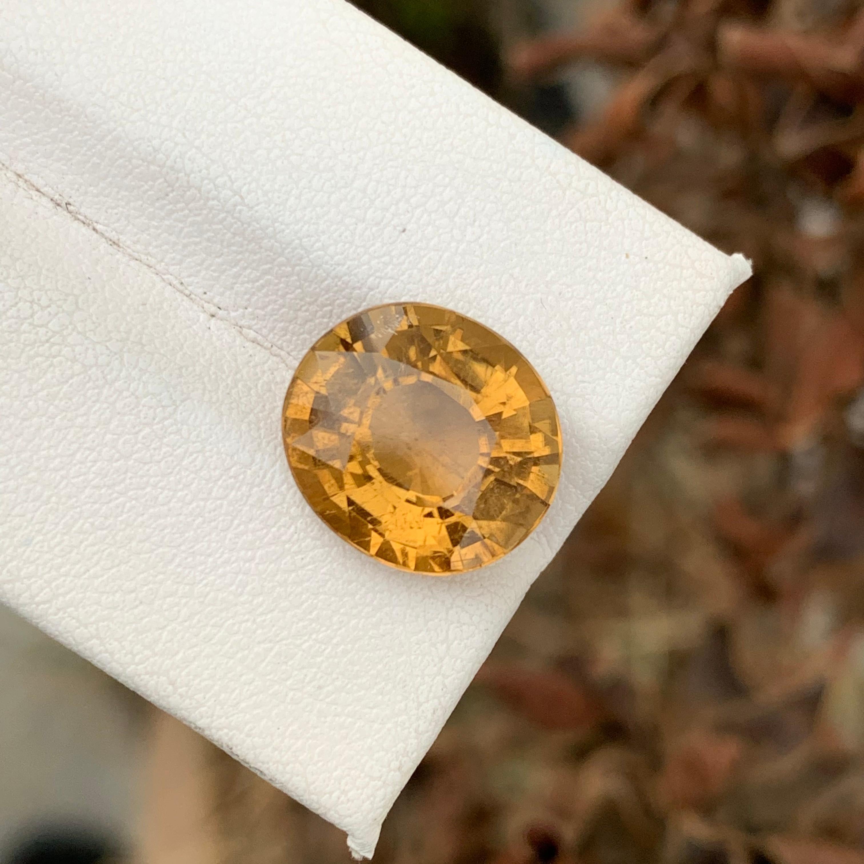 7.90 Carat Natural Yellow Canary Tourmaline Loose Gemstone For Jewelry Making  For Sale 5