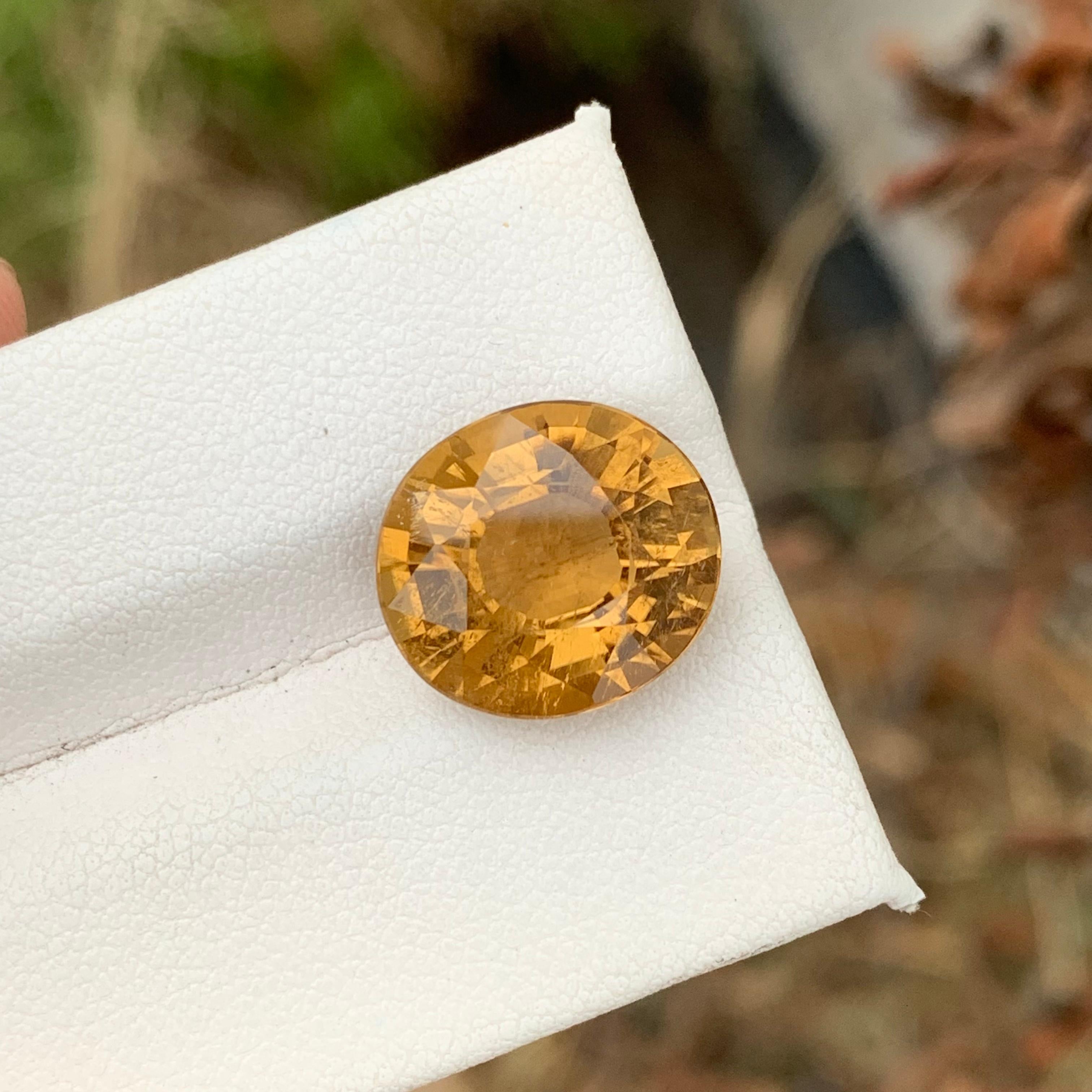7.90 Carat Natural Yellow Canary Tourmaline Loose Gemstone For Jewelry Making For Sale 5