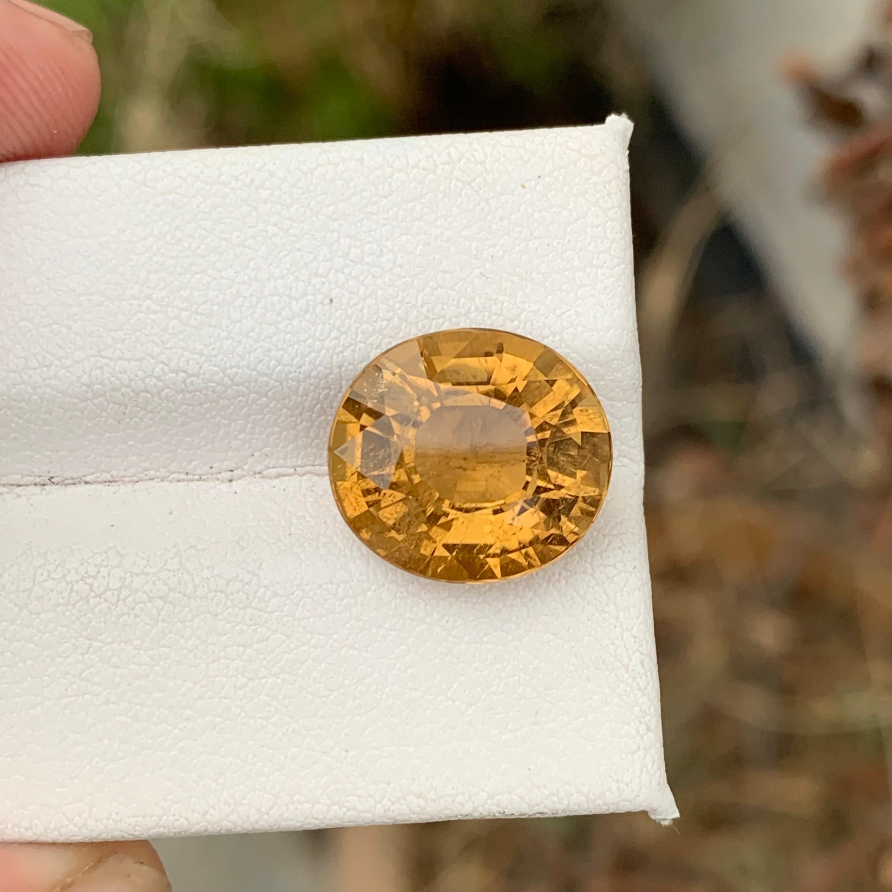 7.90 Carat Natural Yellow Canary Tourmaline Loose Gemstone For Jewelry Making For Sale 6