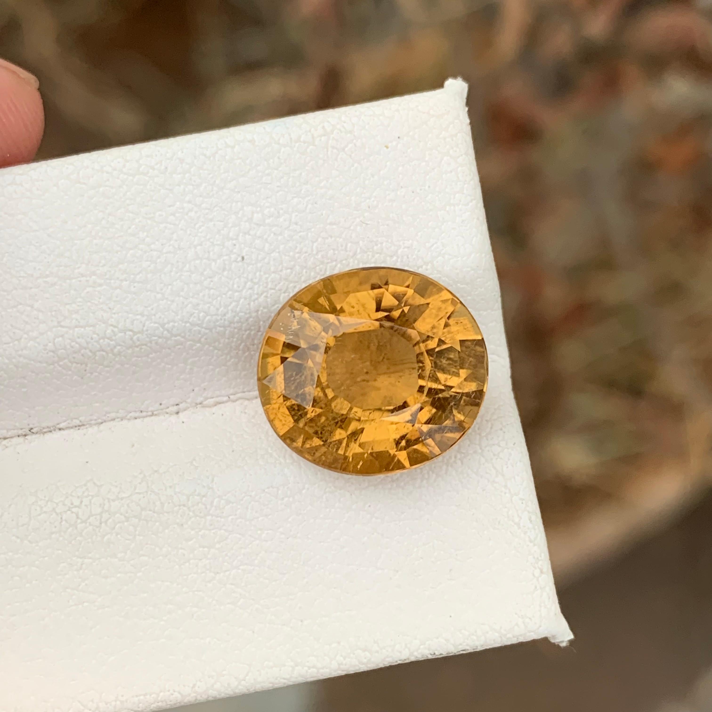 7.90 Carat Natural Yellow Canary Tourmaline Loose Gemstone For Jewelry Making For Sale 8