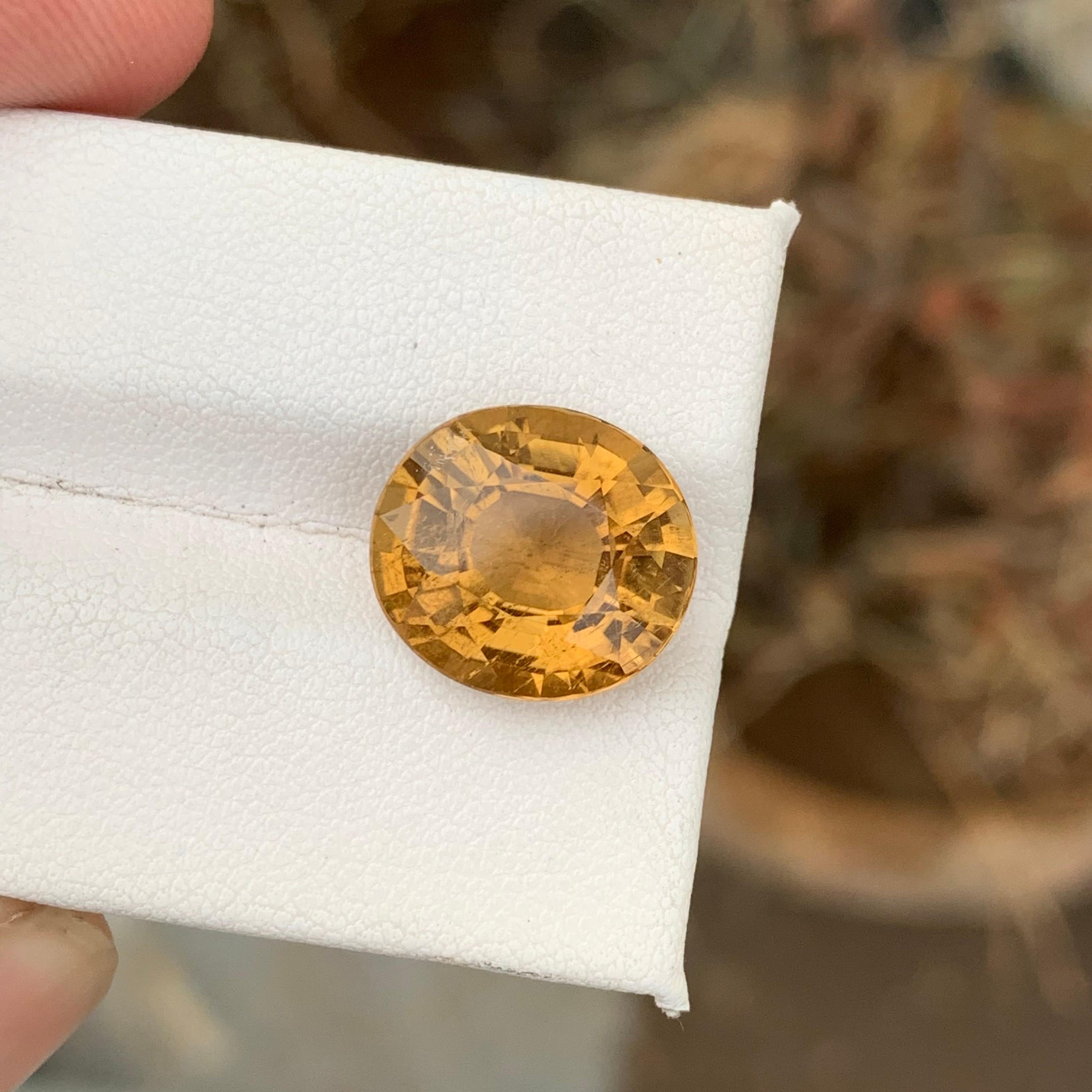 7.90 Carat Natural Yellow Canary Tourmaline Loose Gemstone For Jewelry Making  For Sale 1