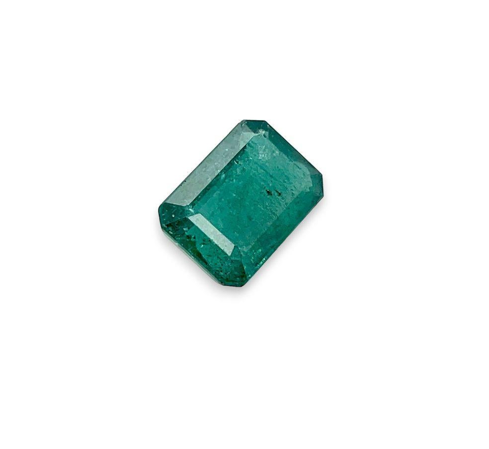 Artisan 7.91ct Natural Emerald Cut Emerald Loose Gemstone For Sale
