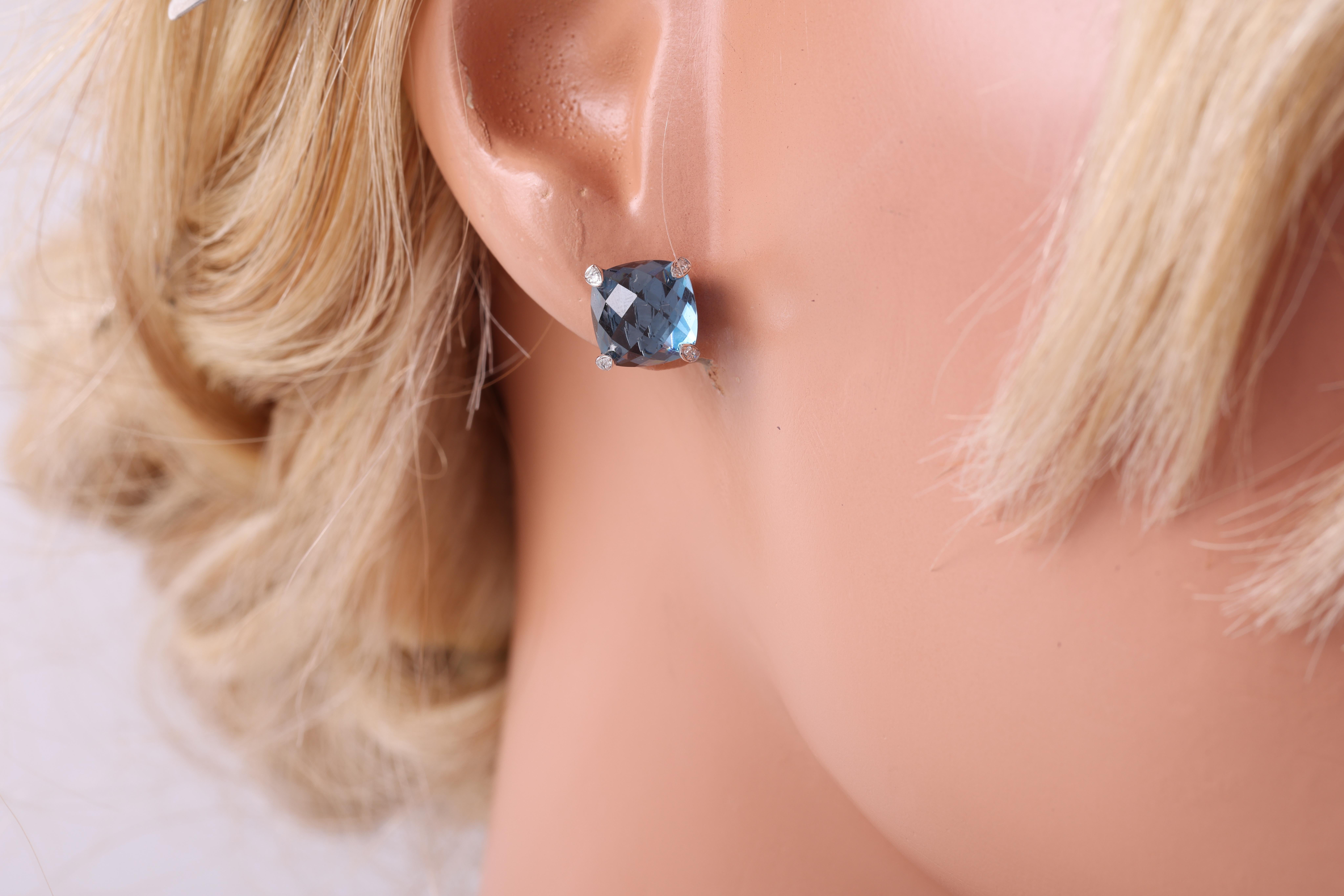costco blue topaz earrings