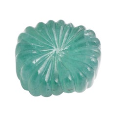 Sculpture de melon de Zambie de 79,25 carats pour la bijouterie d'art