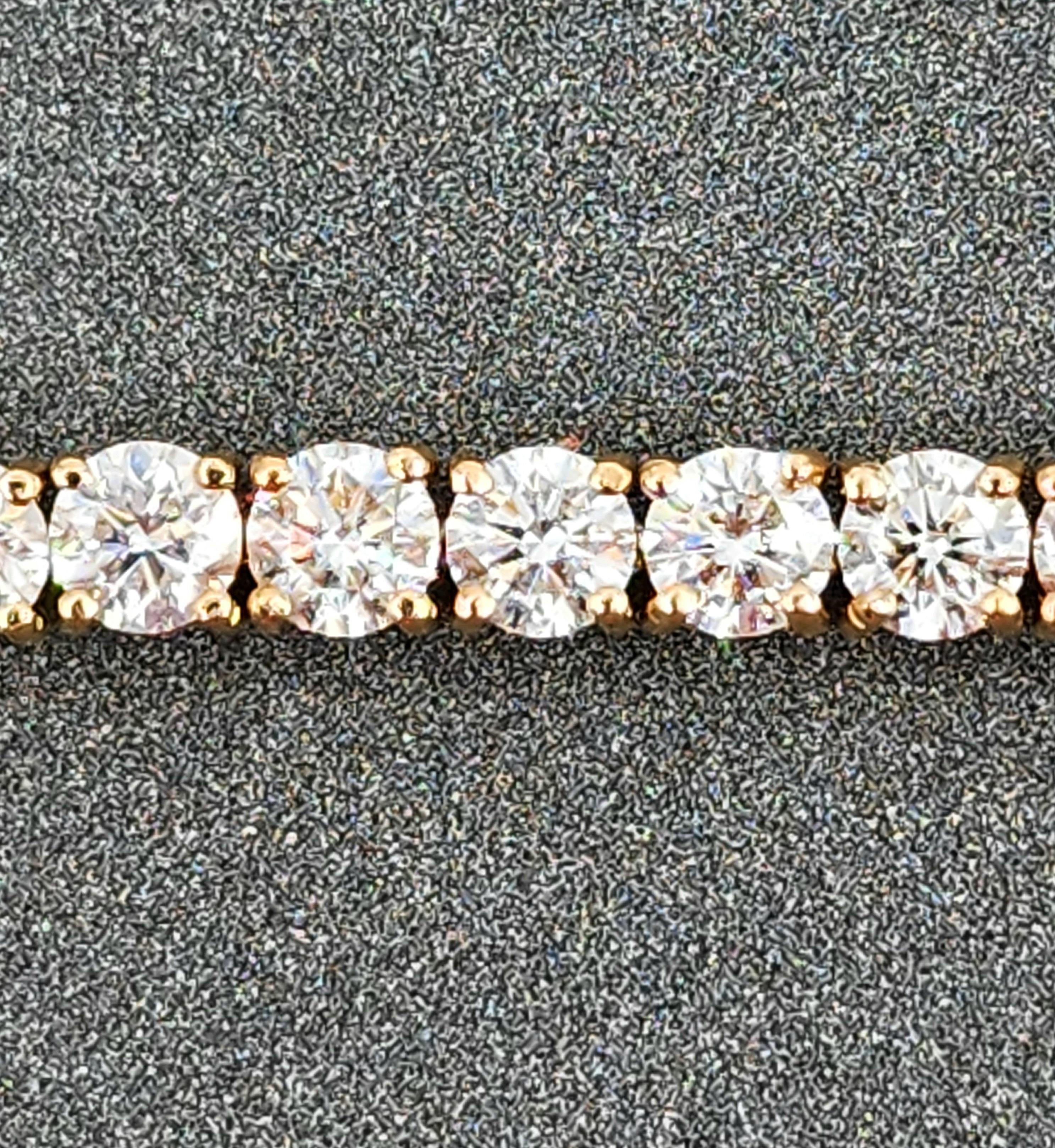 7.93 Ct Diamond Tennis Bracelet For Sale 1