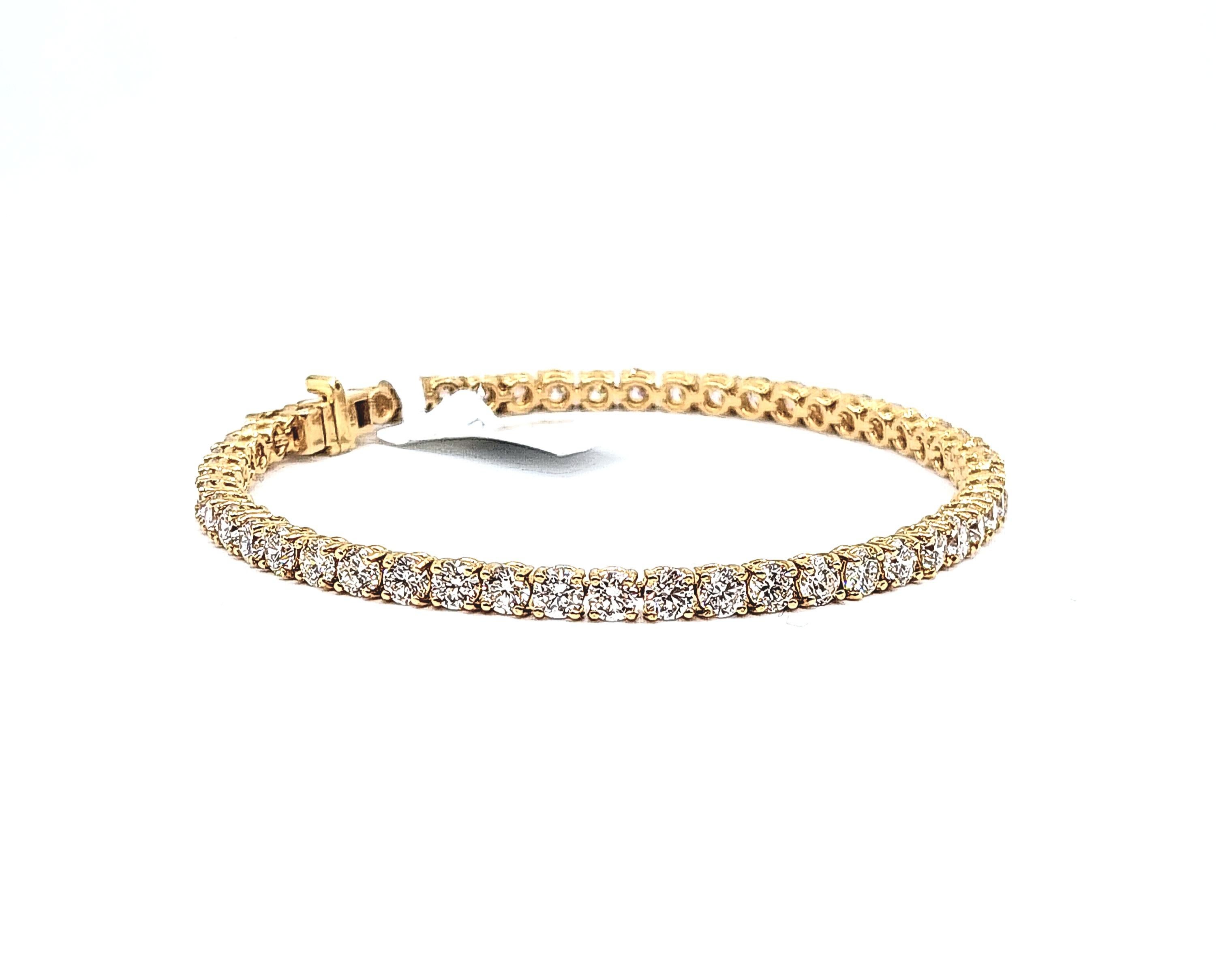 7.93 Ct Diamond Tennis Bracelet For Sale 4