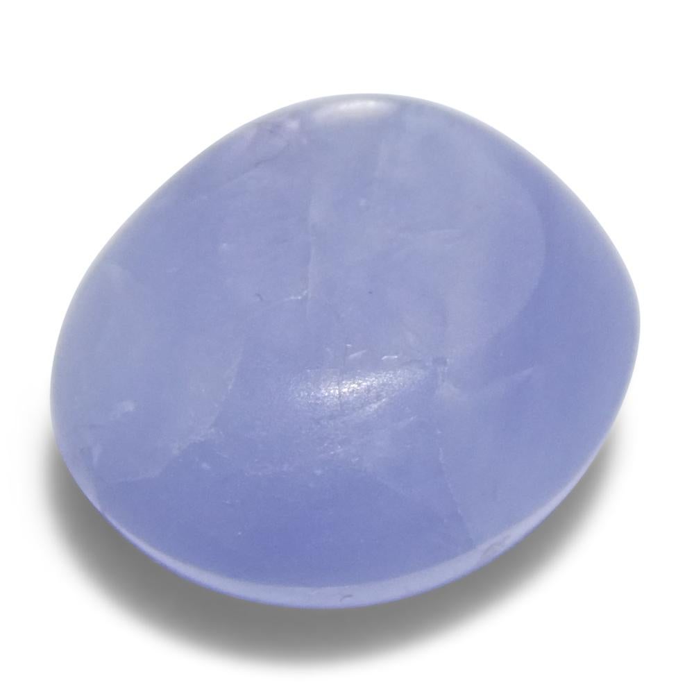 7.93ct Cabochon ovale de saphir bleu étoilé du Sri Lanka en vente 5