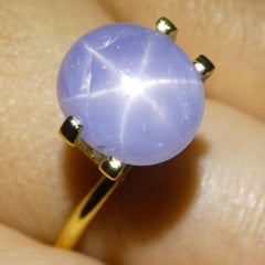 7.93ct Oval Cabochon Blue Star Sapphire from Sri Lanka