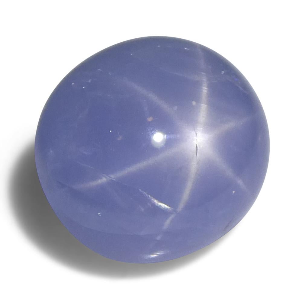 7.93ct Cabochon ovale de saphir bleu étoilé du Sri Lanka en vente 2
