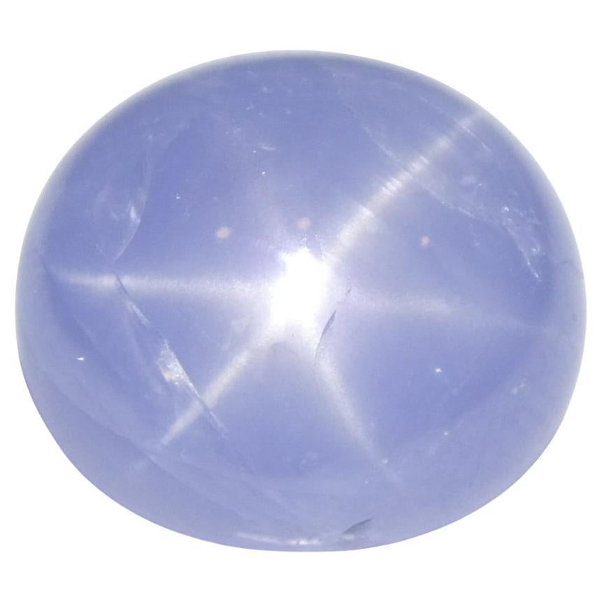 7.93ct Cabochon ovale de saphir bleu étoilé du Sri Lanka