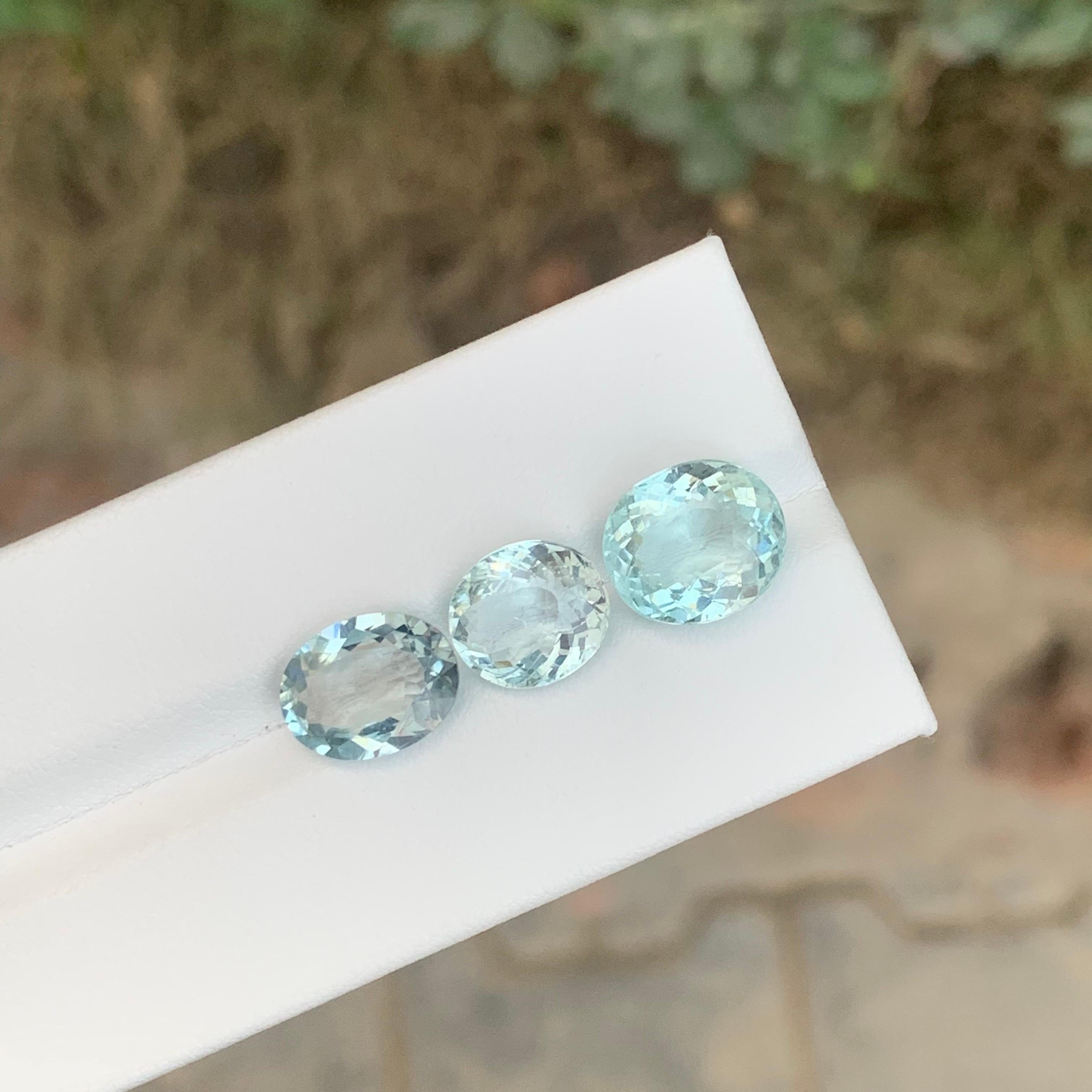 7.95 Carat Natural Loose Aquamarine Lot For Jewellery Making en Nuevo estado para la venta en Peshawar, PK