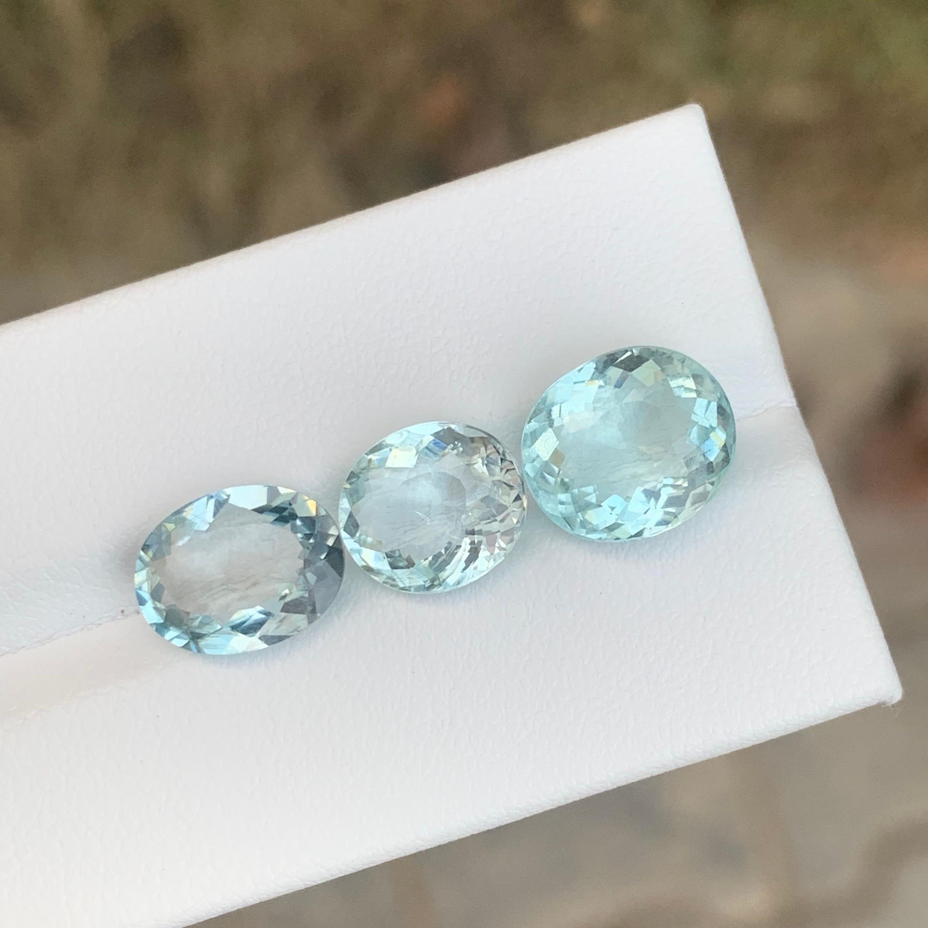 7.95 Carat Natural Loose Aquamarine Lot For Jewellery Making en venta 1