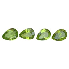 7.95 Carat Natural Loose Green Peridot For Jewelry Pear Shape Pakistani Gemstone