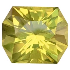 7.95 Carat Natural Loose Lemon Quartz Cushion Precision Shape African Gemstone