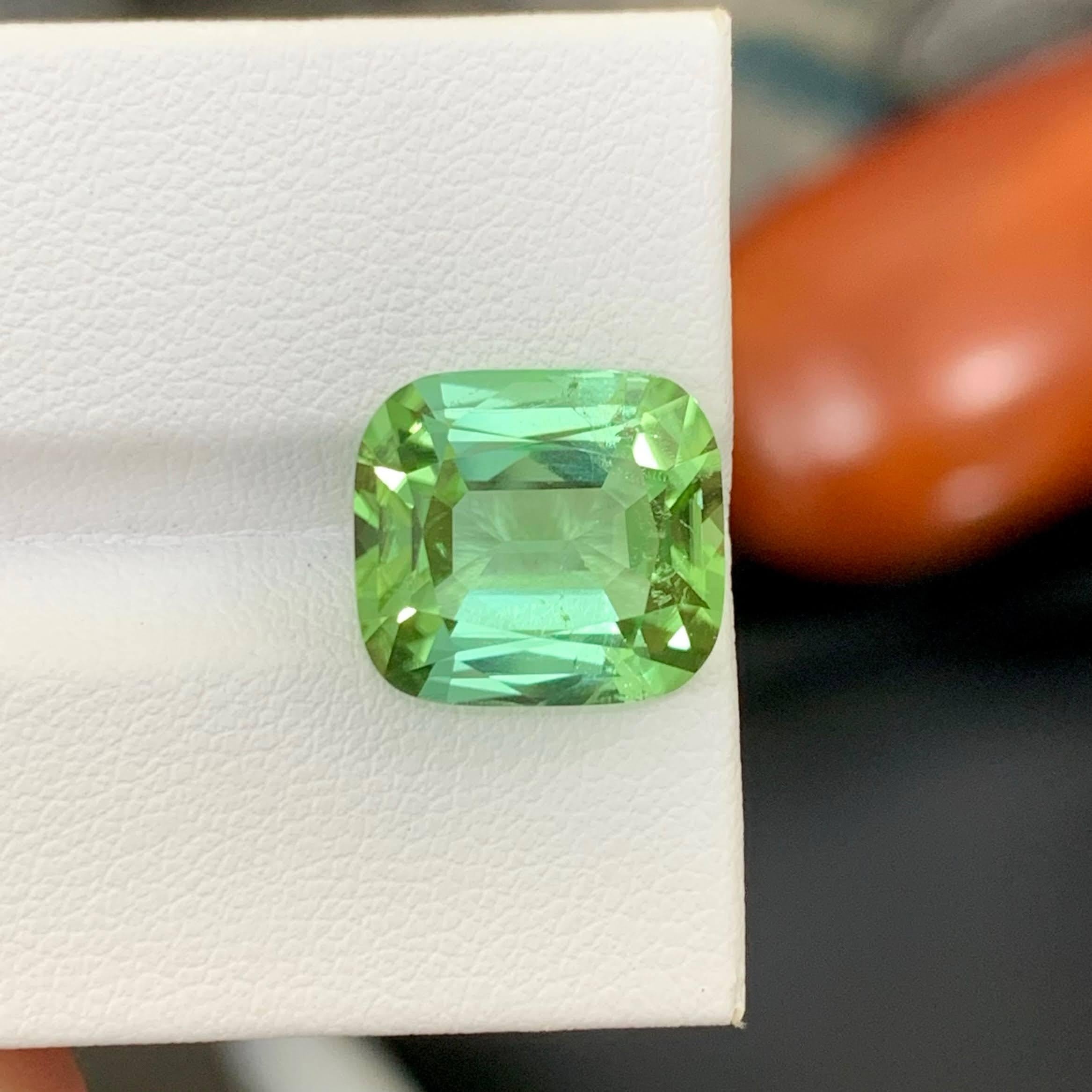 Peso 7,95 carati 
Dimensioni 13,0x11,8x7,2 mm
Trattamento Nessuno 
Origine afgana 
Chiarezza VVS 
Forma taglio cuscino 




Questa tormalina naturale Greene & Greene da 7,95 carati è una gemma rinfrescante ed elegante, ammirata per la sua rilassante