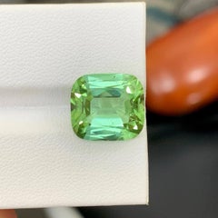 7.95 quilates de turmalina verde menta natural suelta talla cojín piedra preciosa afgana