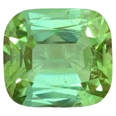 7.95 Carat Natural Loose Mint Green Tourmaline Stone Cushion Cut Afghan Gemstone (pierre précieuse afghane)
