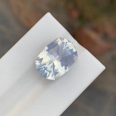 7.95 Carat Natural Loose Moonstone Emerald Cut Gemstone