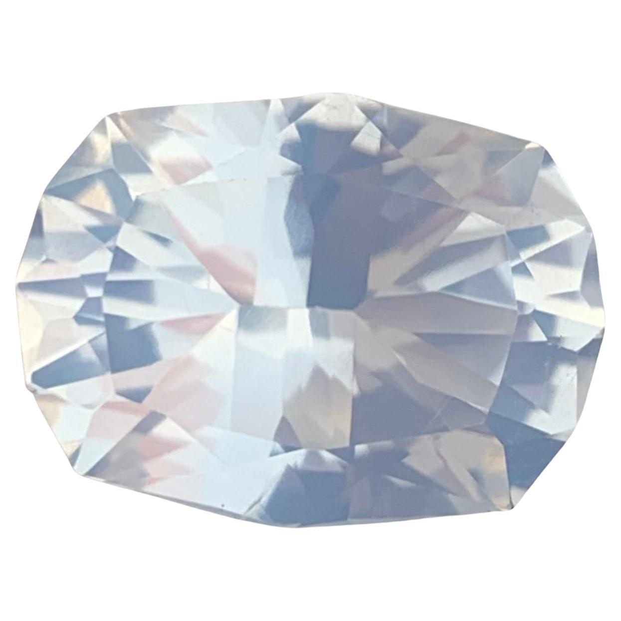 7.95 Carat Natural Loose Moonstone Emerald Cut Gemstone For Sale