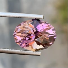 7.95 Carat Natural Loose Oval Shape Ametrine Gem For Jewellery Making