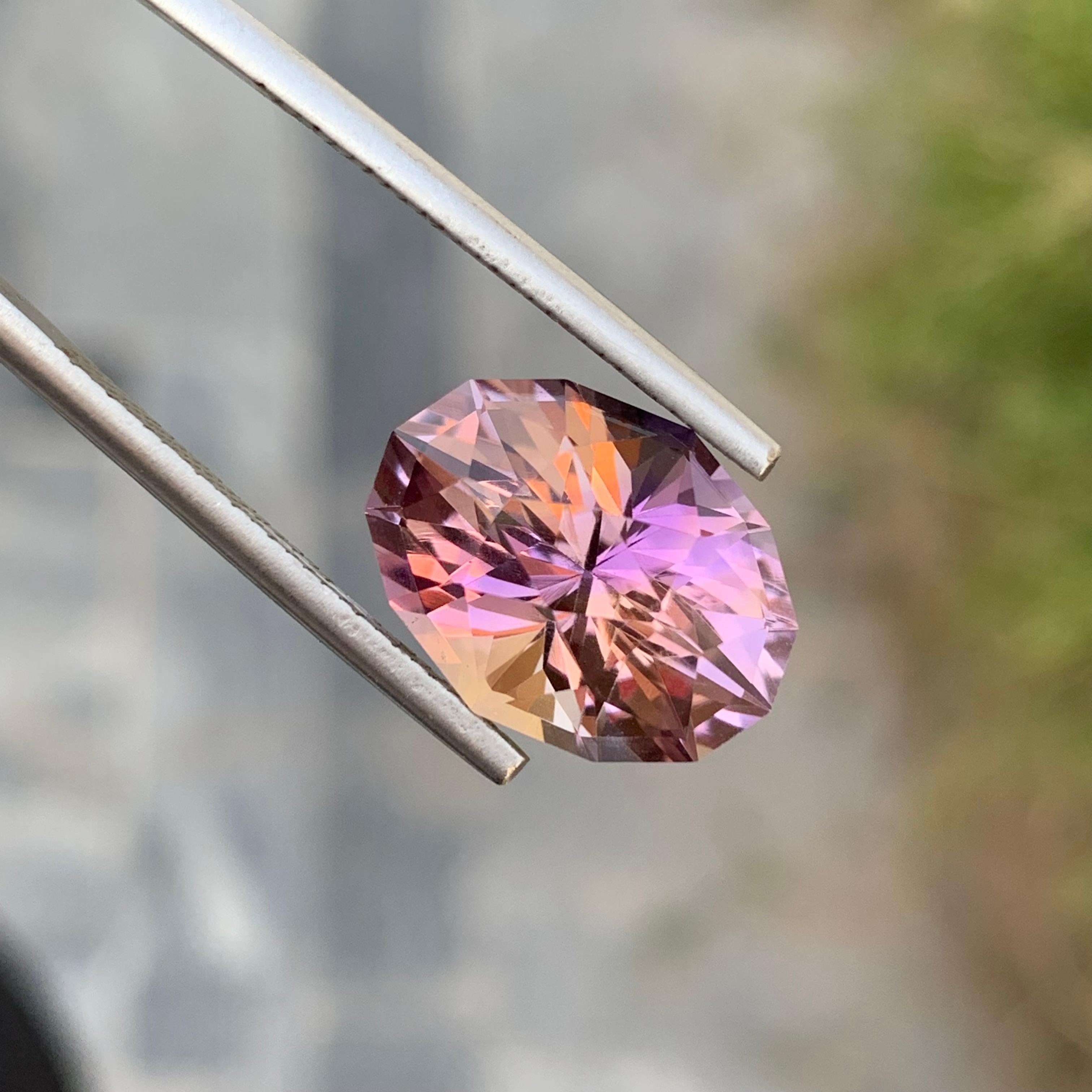 7.95 Carat Natural Loose Oval Shape Ametrine Gem For Jewellery Making  For Sale 2