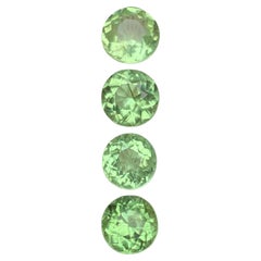 7.95 Ct Natural Green Peridot Loose Gemstones, Round Cut, Rare Needle Inclusions