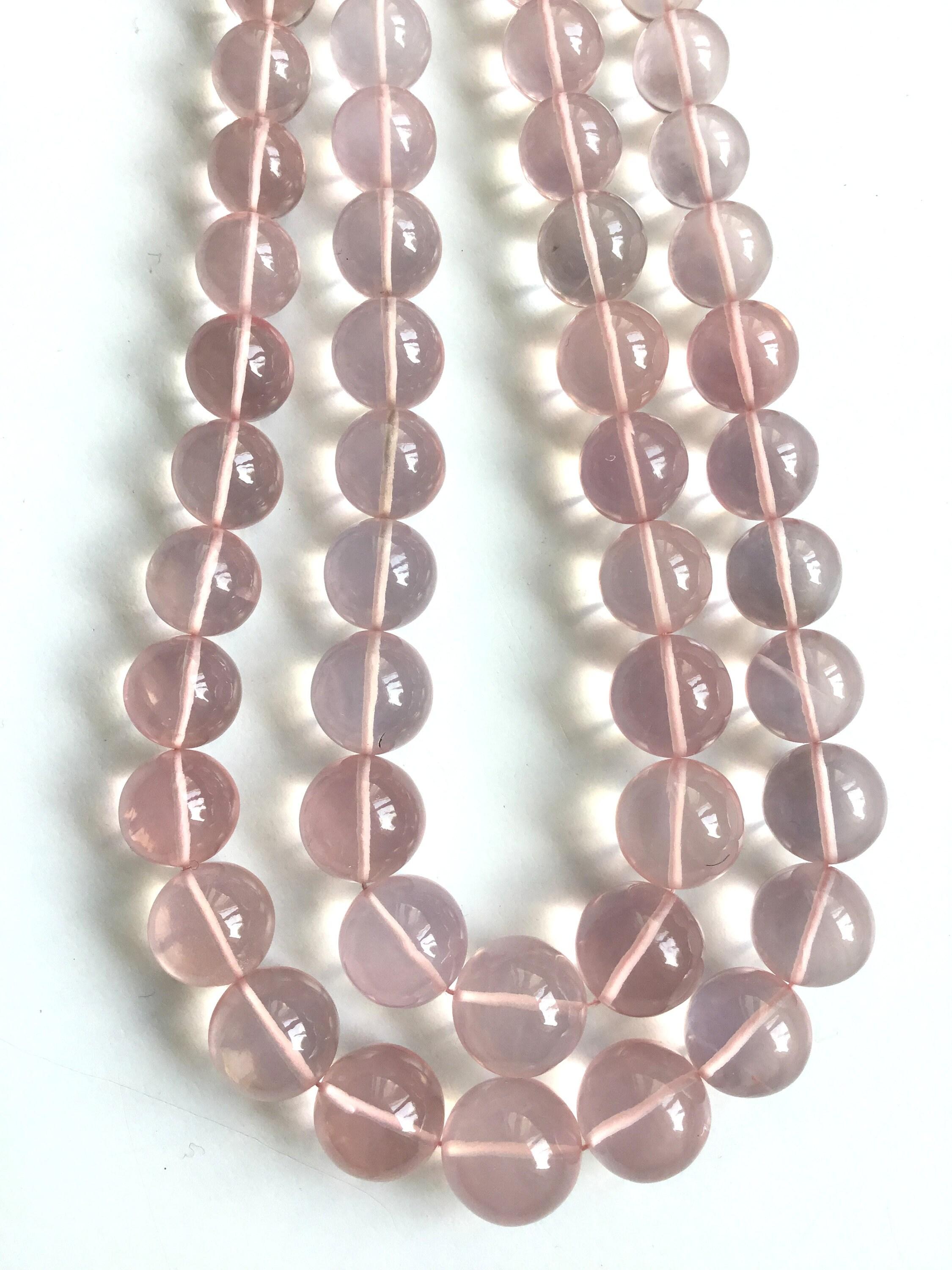 Rose Quartz Smooth Balls 2 Strands Natural Gemstone Necklace

Weight: 795.20 Carats 
Size: 6 To 14 MM
Strand: 2
Length: 24 Inches

