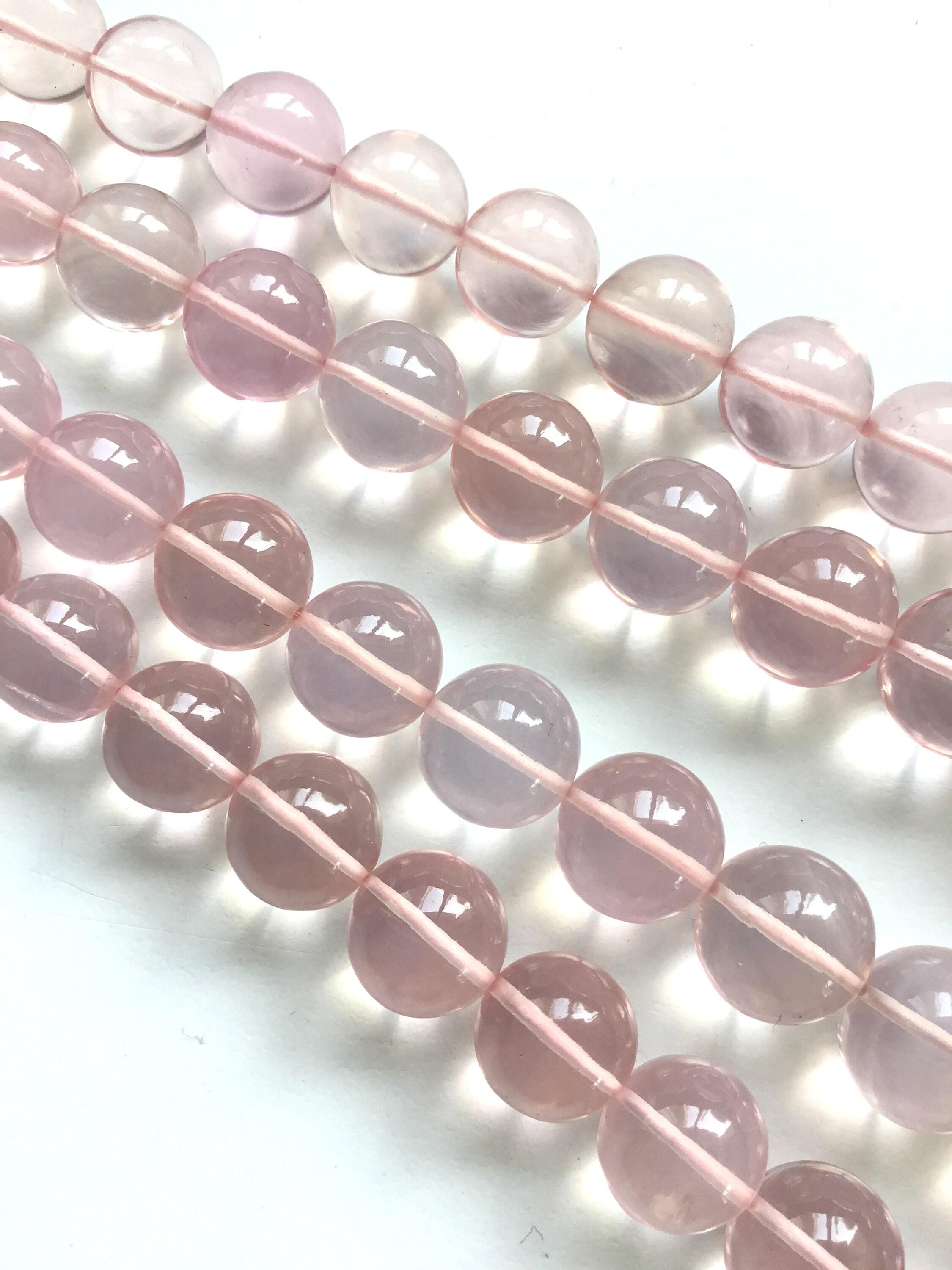 795.20 Carats Rose Quartz Smooth Balls 2 Strands Natural Gemstone Necklace For Sale 3