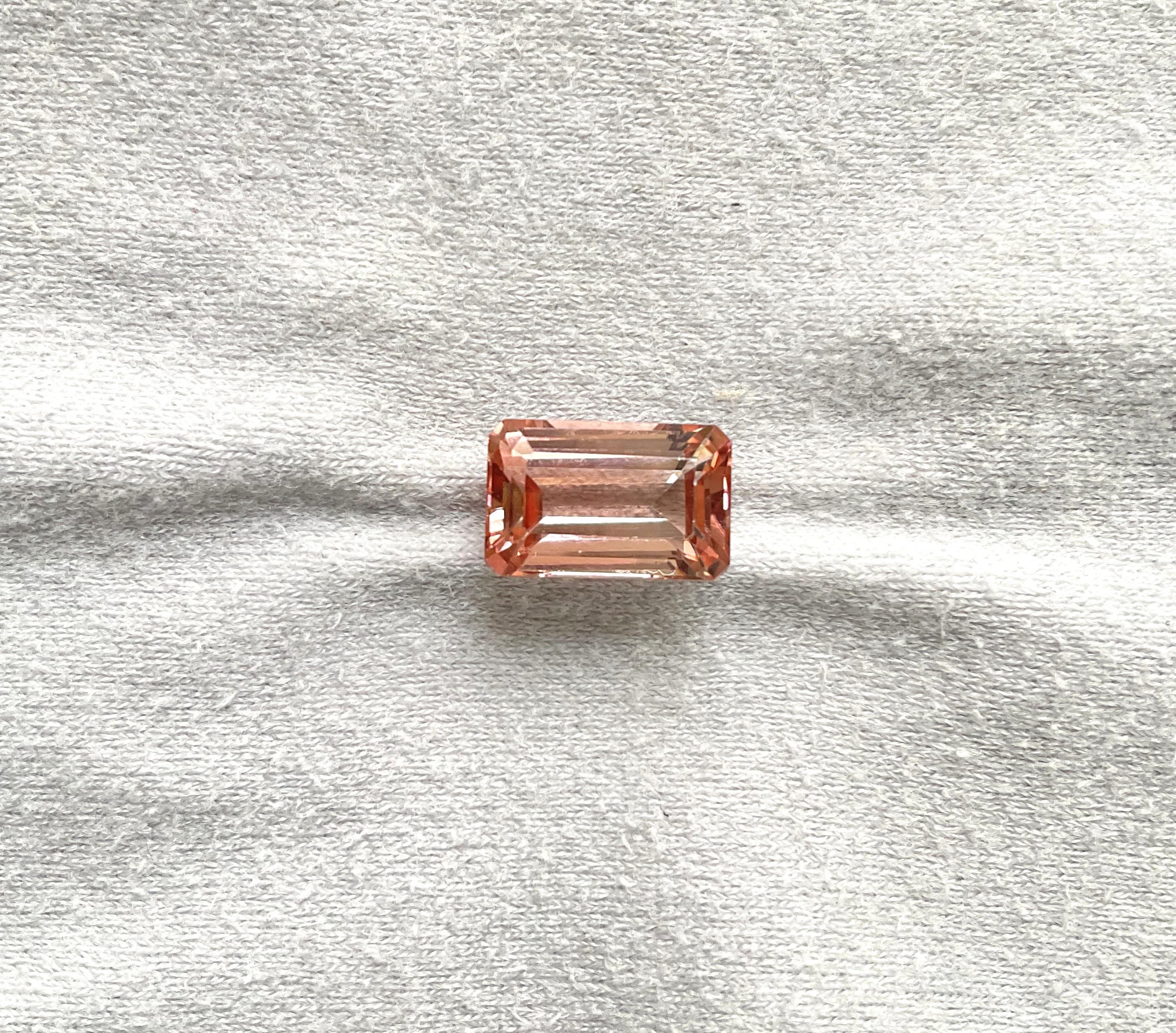 7.98 Carats Peach Tourmaline Octagon Faceted Top Quality Cut stone Natural Gem

Gemstone - Tourmaline
Weight - 7.98 carats
Size -  14x9x7 mm
Shape - Octagon Cut Stone