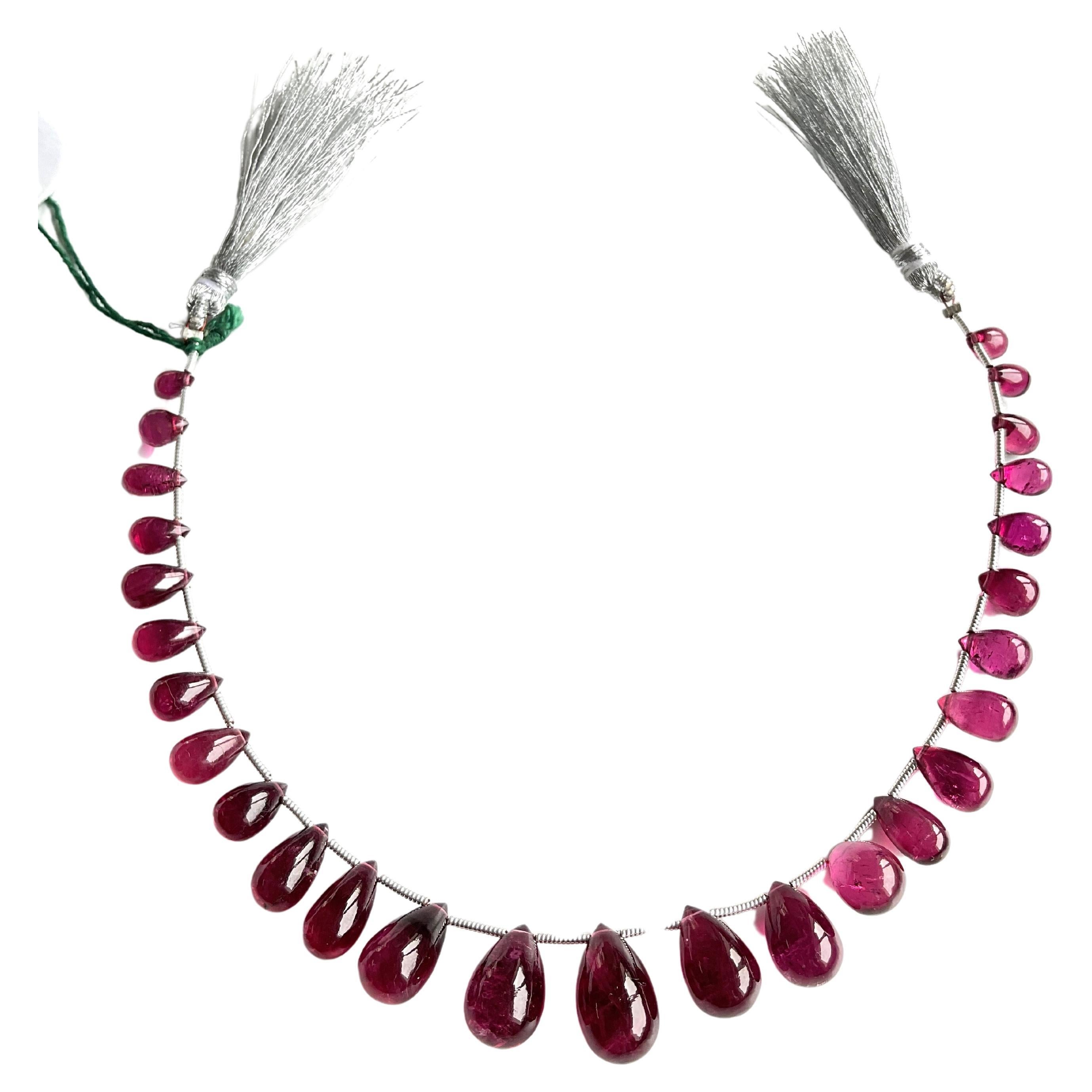 Boucles de gouttes rubellite de 79,94 carats layout tourmaline naturelle de qualité supérieure en vente