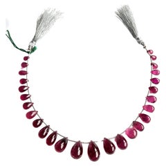 Boucles de gouttes rubellite de 79,94 carats layout tourmaline naturelle de qualité supérieure