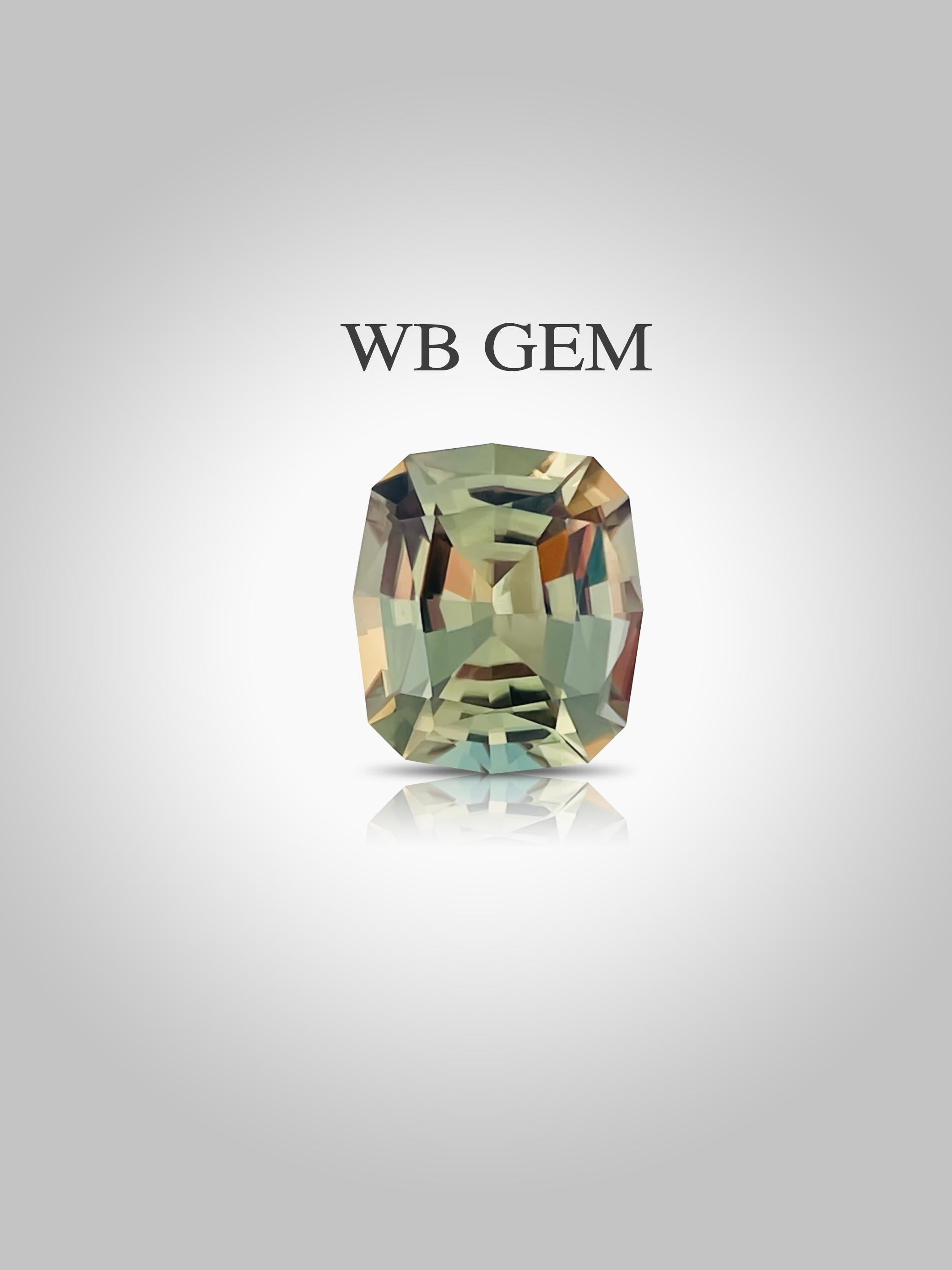 Women's or Men's 7.99ct diaspore gemstone Precision cut turkey beauty luster  For Sale
