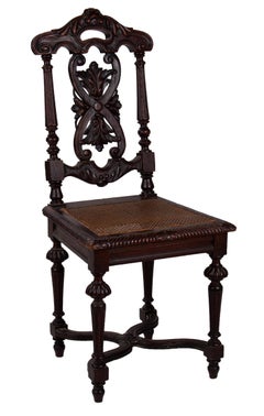 79th Century Spanish Set of Four Chairs and Two Armchairs