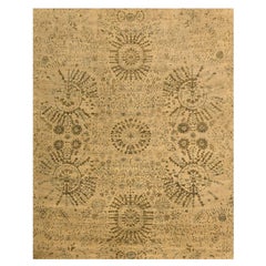 7
9 "x10
1" Broan Arts and Crafts Design Ungefärbte natürliche Wolle Hand geknüpft Teppich