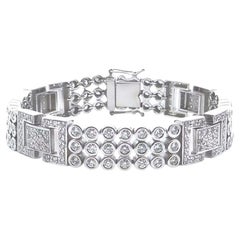 7ct Diamond Gents Bracelet in 14K Gold