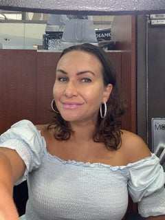 7ct Large Pave Hoop earrings 18KT rose gold