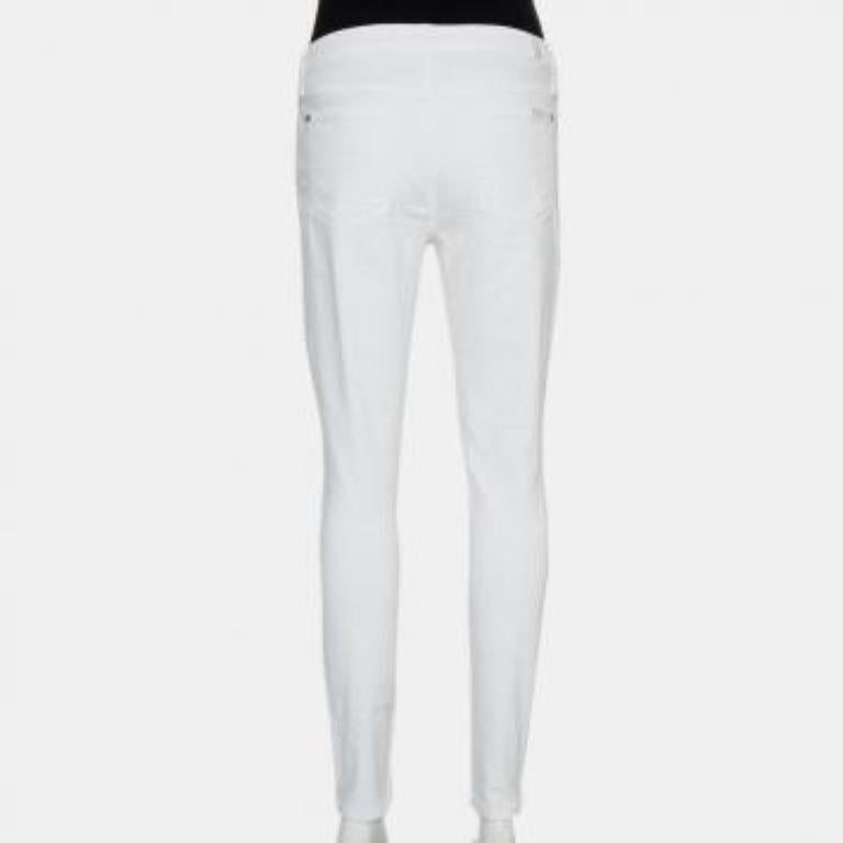 7forallmankind White Denim Skinny Ankle Length Jeans M For Sale 1