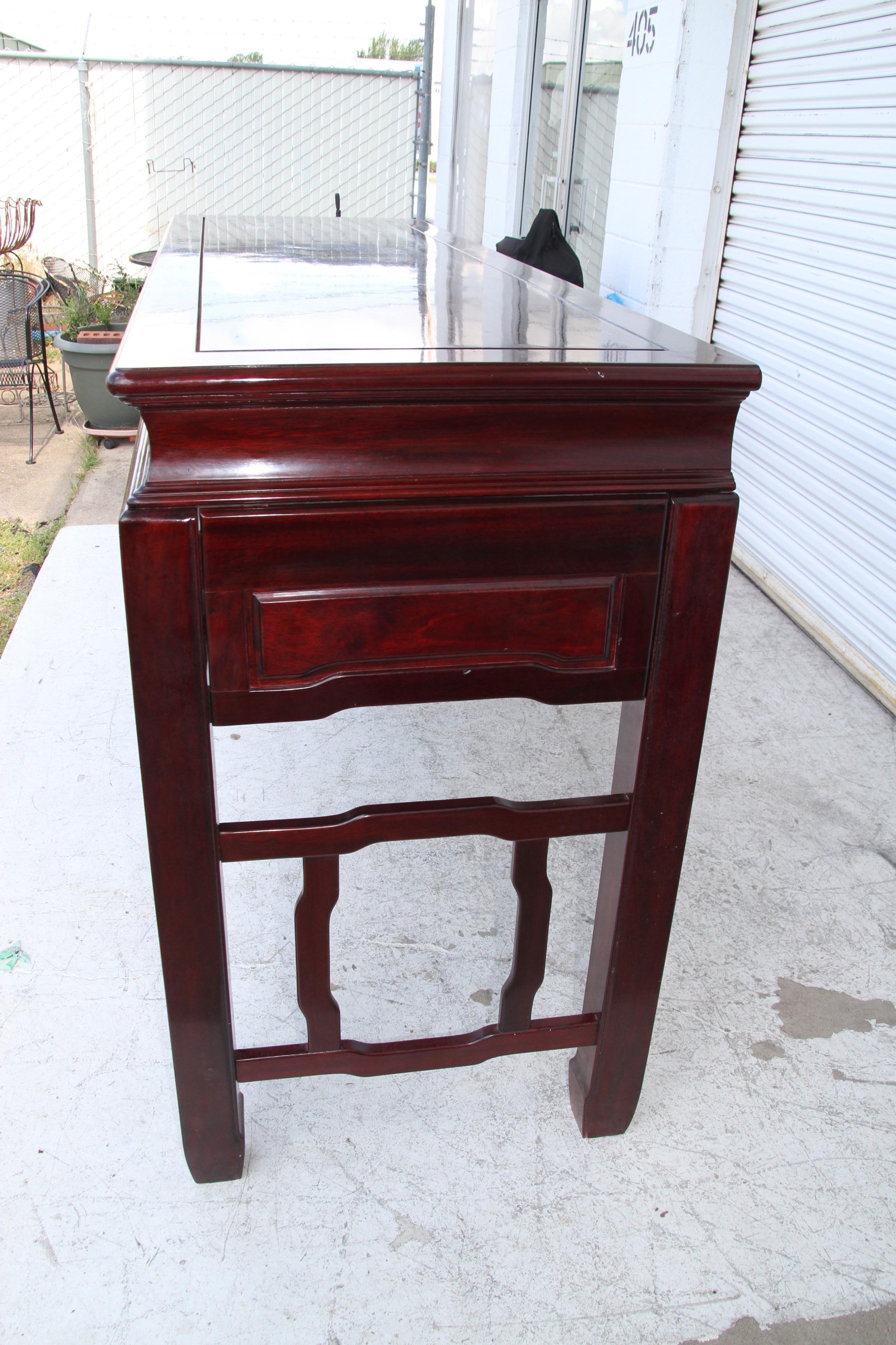 7ft Chinese Chippendale Console or Bar For Sale 2