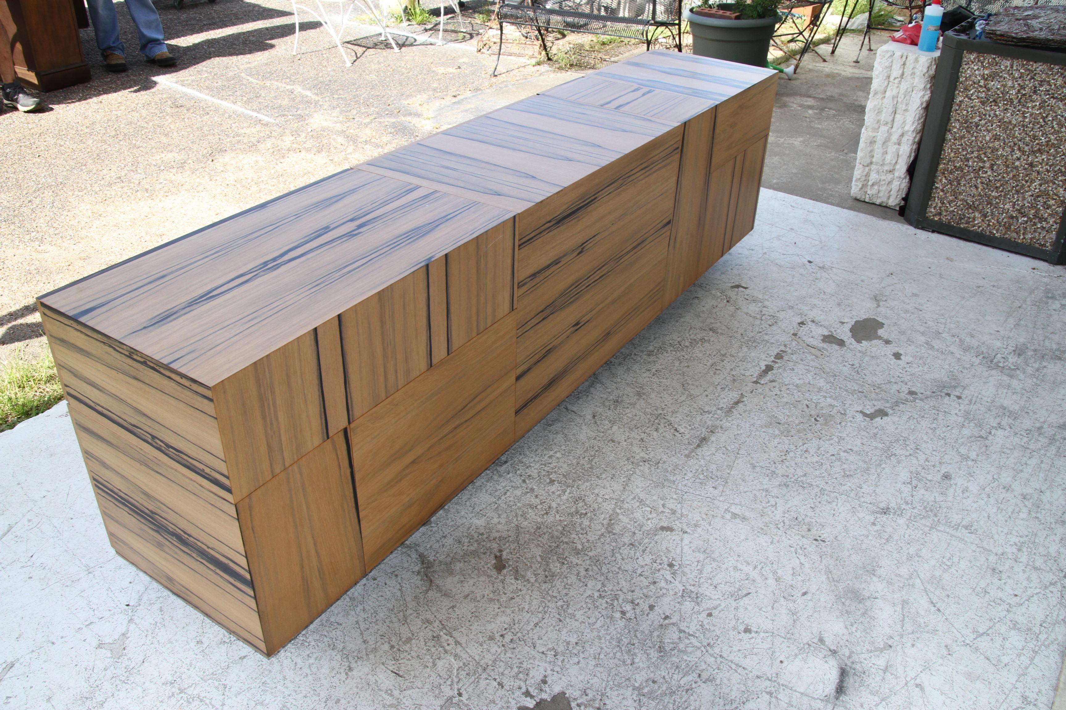 7FT Domino Credenza by Izay Weinburg for Geiger For Sale 2